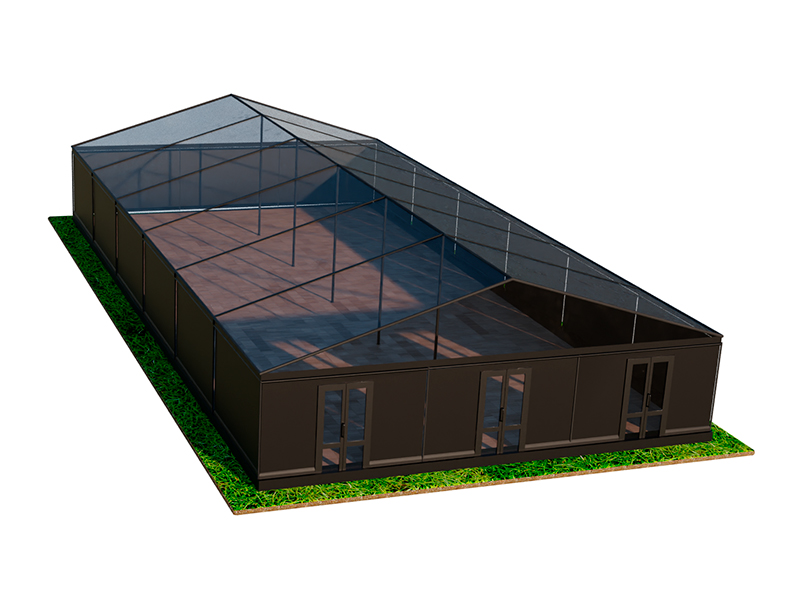 Павильон Чёрный 15x30 мягкие стенки