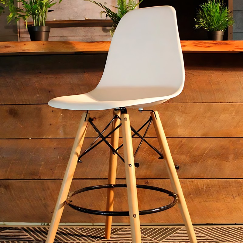 Стул барный Eames белый