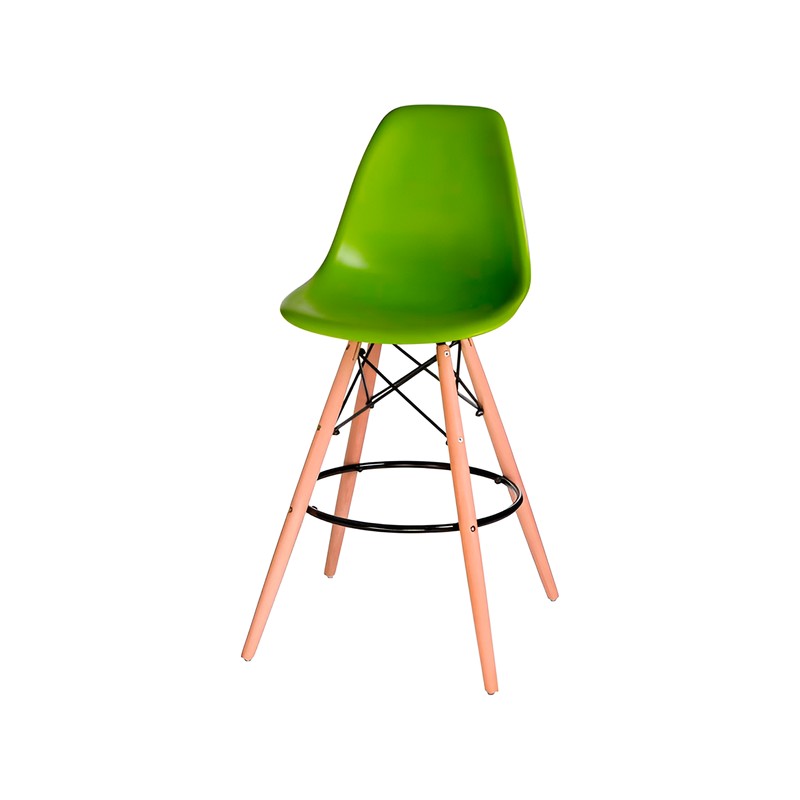 Стул барный Eames зелёный