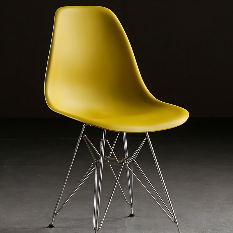 Стул Eames металл жёлтый